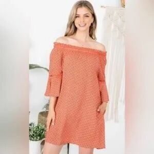 Stunning Off-the-shoulder Lace Trimmed Dress